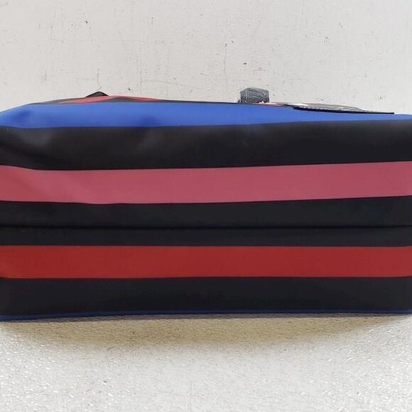 NWT Karl Lagerfeld w/COA Rainbow Striped Tote Bag - Picture 4 of 11